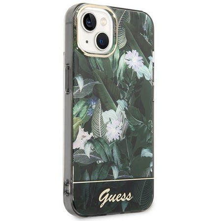 Guess GUHCP14MHGJGHA iPhone 14 Plus 6,7" zielony/green hardcase Jungle Collection