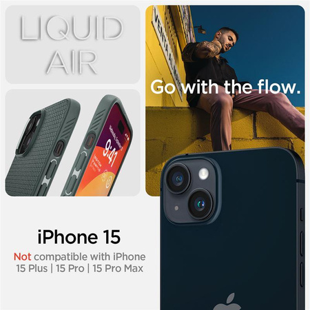 SPIGEN LIQUID AIR IPHONE 15 ABYSS GREEN