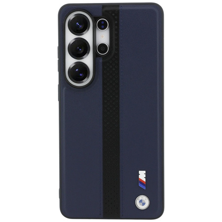 Etui BMW Perforated Stripe Logo MagSafe  do Samsung Galaxy S26 Ultra granatowy