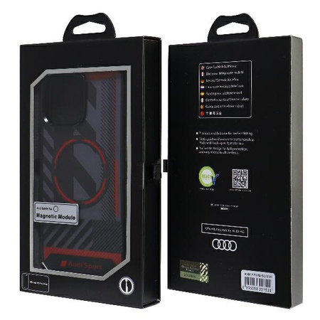 AUDI ETUI IML SPORT DO IPHONE 15 PRO MAX 6.7 DO MAGSAFE OCHRONA MAGNETYCZNA