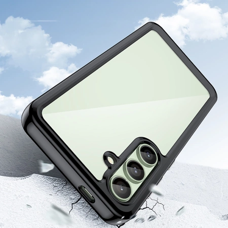 HURTEL ETUI DO SAMSUNG GALAXY S24 FE OUTER SPACE Z RAMKĄ ŻELOWĄ PROTEKCYJNE
