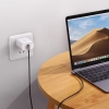 Kabel Ugreen US323 USB-C (kątowy) / USB-C (kątowy) 2m - czarny