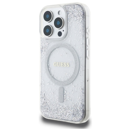 GUESS ETUI HARDCASE DO IPHONE 16 PRO 6.3 Z DO MAGSAFE GRADIENT GLITTER