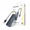 WOZINSKY HUB USB-A 4 PORTY 3.0 DO LAPTOPA KOMPUTERA Z INDYWIDUALNYMI