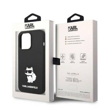 Karl Lagerfeld KLHCP14XSNCHBCK iPhone 14 Pro Max 6,7" hardcase czarny/black Silicone Choupette