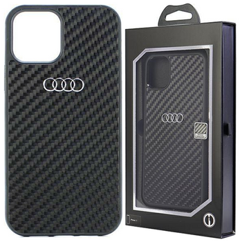 Etui Audi Carbon Fiber na iPhone 11 / Xr - czarne AU-TPUPCIP11-R8/D2-BK