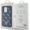 Etui Guess 4G Triangle Metal Logo na iPhone 15 Pro - niebieskie