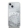 DKNY POKROWIEC HARDCASE LIQUID GLITTER DO IPHONE 15 14 13 6.1 Z DUŻYM LOGO