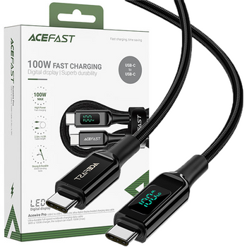 Acefast kabel USB Typ C - USB Typ C 2m, 100W (20V/5A) czarny (C6-03 Black)