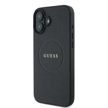 GUESS ETUI HARDCASE GRAINED RING DO MAGSAFE DO IPHONE 16 PLUS 6.7 Z PEŁNĄ