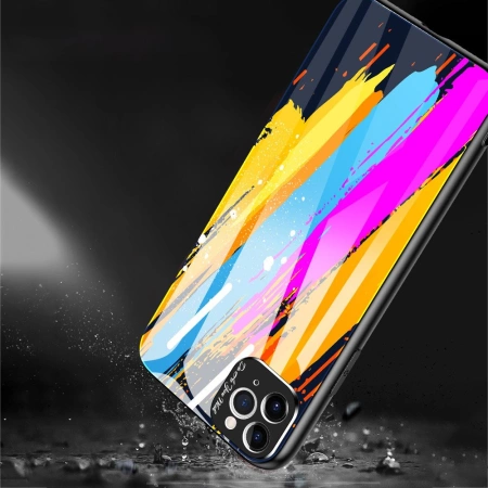 HURTEL ETUI COLOR GLASS CASE DO IPHONE 11 PRO MAX ZE SZKŁEM HARTOWANYM