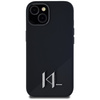 KARL LAGERFELD ETUI SILICONE SHADOW DO IPHONE 15 Z METALOWYM LOGO I OCHRONĄ