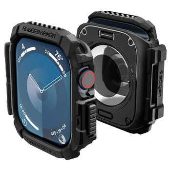 SPIGEN ETUI DO APPLE WATCH 10 46 MM RUGGED ARMOR MATTE BLACK WYSOKA OCHRONA