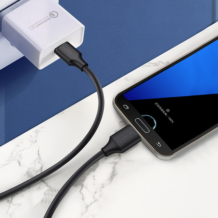 Ugreen kabel przewód USB-A 3.0 - Micro USB-B SuperSpeed 5Gb/s 1m czarny (US130)