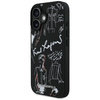 Etui Karl Lagerfeld Grained Pattern & Logo MagSafe do iPhone 16 czarny