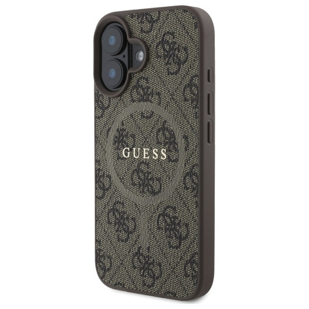 GUESS ETUI HARDCASE 4G RING CLASSIC LOGO DO MAGSAFE DO IPHONE 16 6.1