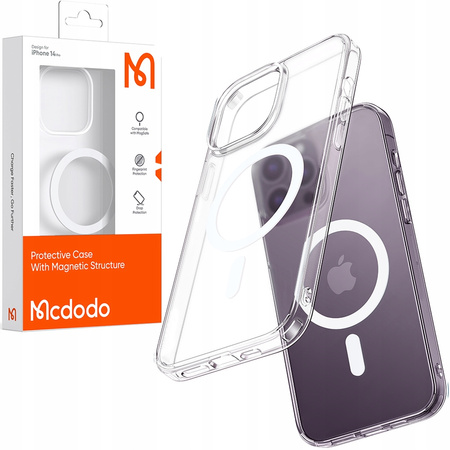 Etui magnetyczne, przeŸroczyste, do iPhone 14 Pro, McDodo