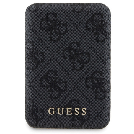 Zestaw Guess GUBPM5P13X4GEMGK iPhone13 Pro Max 6.7 hardcase + Powerbank 5000mAh MagSafe czarny/black 4G Metal Logo