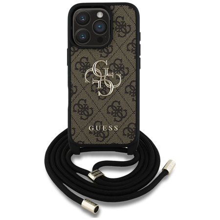 GUESS ETUI CASE DO IPHONE 16 PRO MAX POKROWIEC 4G BIG LOGO KROSSBODY