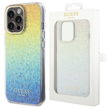 Etui Guess IML Faceted Mirror Disco Iridescent na iPhone 15 Pro Max - wielokolorowe