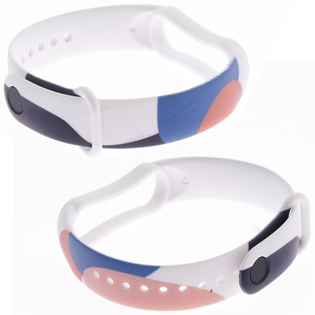 Strap Moro opaska do Xiaomi Mi Band 6 / Mi Band 5 silikonowy pasek bransoletka do zegarka wzór 10