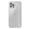 SuperDry Snap iPhone 12/12 Pro Clear Cas e srebrny/silver 42591