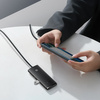 Baseus Lite Series przejściówka HUB USB Typ C - 4x USB 3.0 1m czarny (WKQX030401)